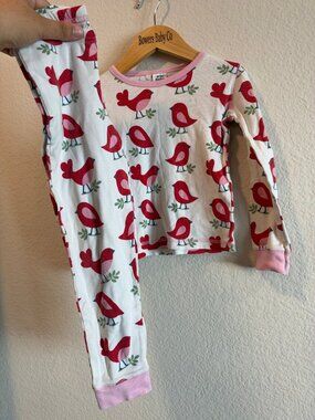 Mini Boden Bird Pajama Set 6